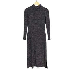 Fame and Partners Kareela Dress Multi Color Sparkle Long Sleeve Turtleneck 6 Mid